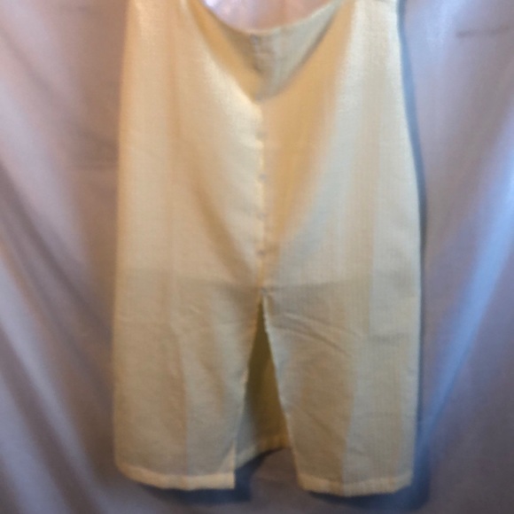 Forever 21 Yellow and White Cut Out Dress XL - Picture 4 of 9